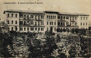 Una immagine storica della Scuola Enologica di Conegliano